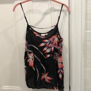 Roxy flowered tank cropped top
